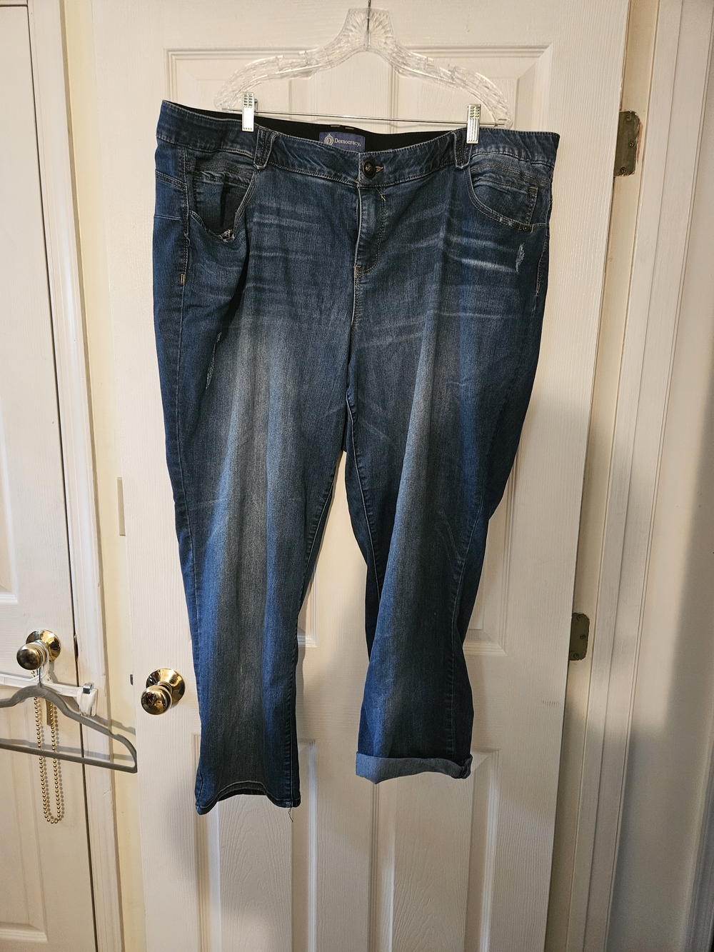 Democracy Boyfriend Jeans in Dark Blue Wash